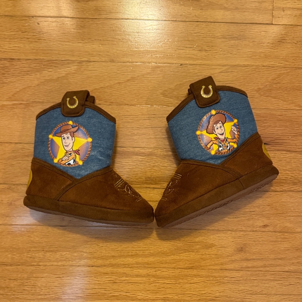 Disney Brown and Blue Kids Slippers